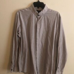 Men’s Alfani Designer Dress Button Down Shirt Medium (M)